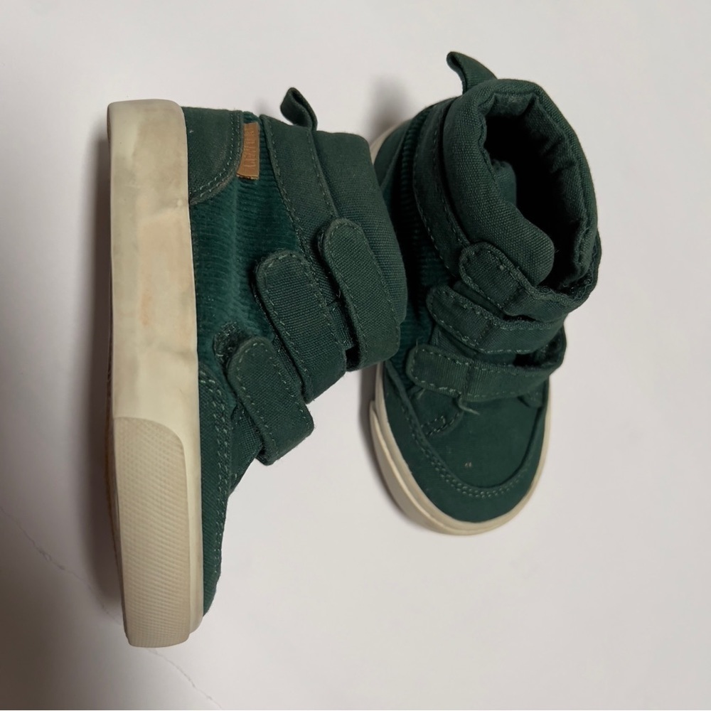 Old Navy Toddler High-top Sneakers Triple -Strap Green size 5 - Picture 2 of 6
